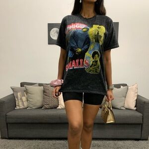 Acid‎ washed grey Biggie Smalls tee.